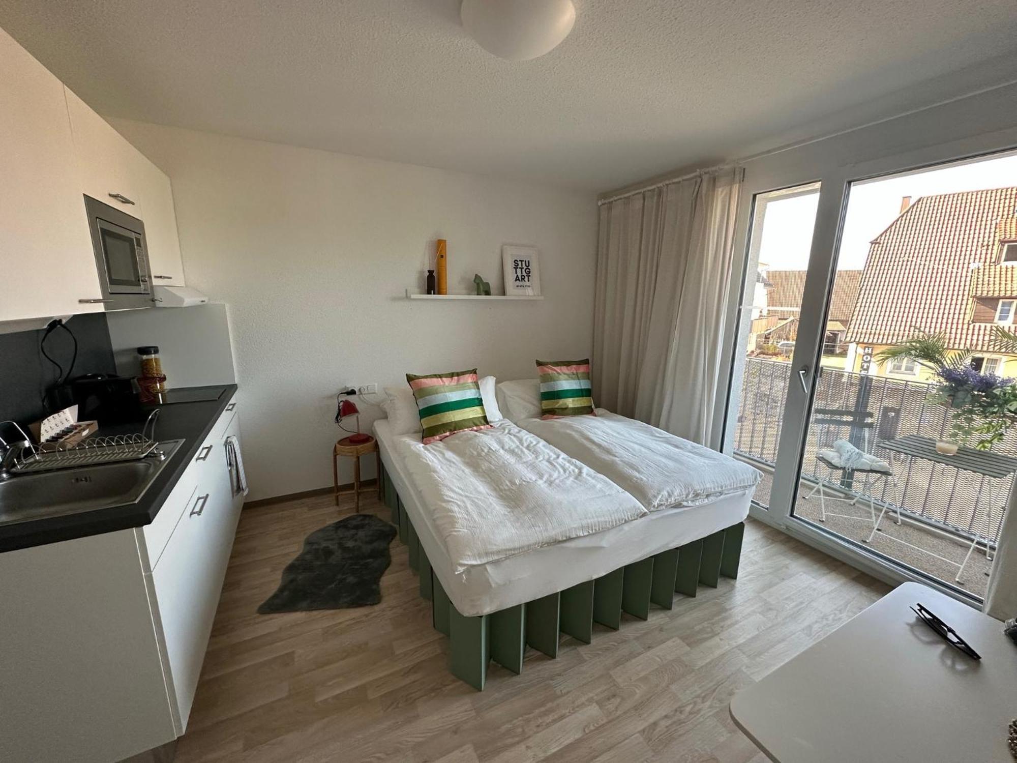 Stilvolles Und Modernes Appartement Mit Sonnigem Balkon In Flughafen- Und Messenaehe 31 لينفلدن اشتردين المظهر الخارجي الصورة